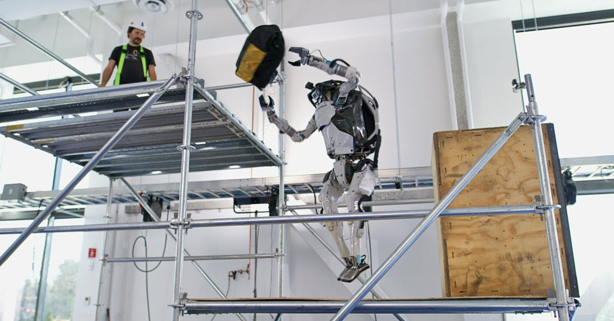 Boston Dynamics’ bipedal robot Atlas can now grab and toss